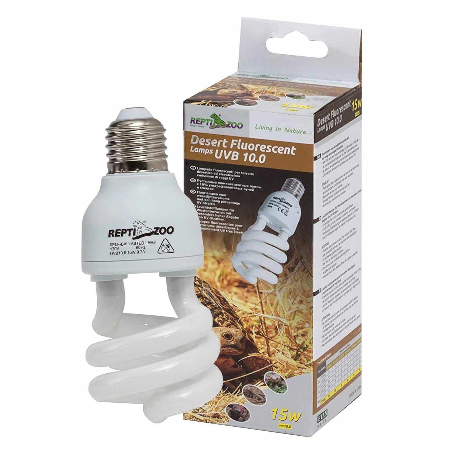 Levně Kompaktní Žárovka 10.0 Uvb E27 26W Pro Plazy, Pouštní Terárium