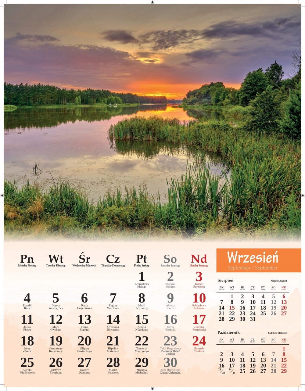 

Kalendarz Ścienny 2023 Malownicza Polska 34x44 cm