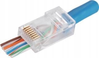 Wtyk przelotowy RJ45 Utp kat.6 (op.100 szt)