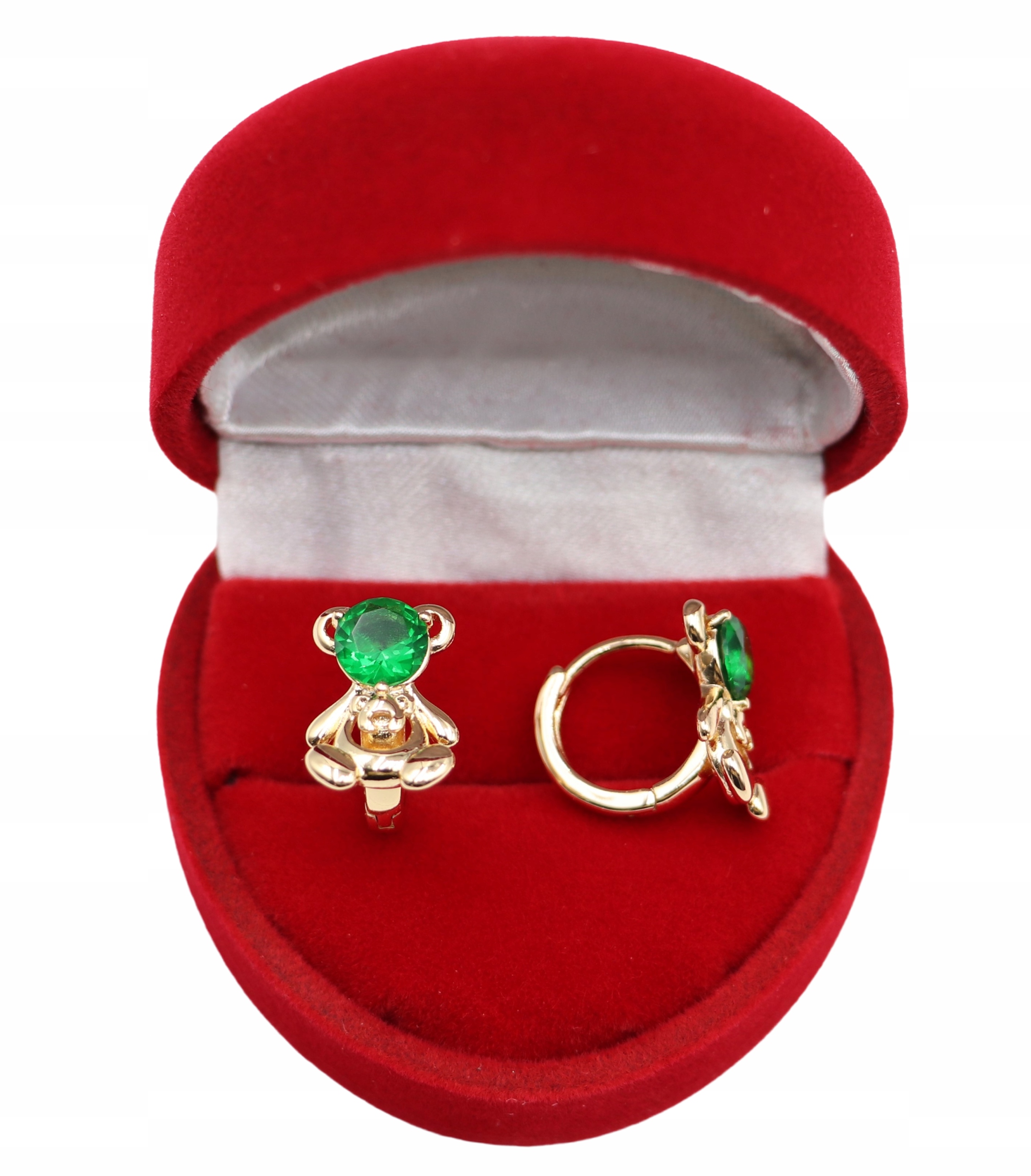 Złote KOLCZYKI ze stali chirurgicznej 316L K1065