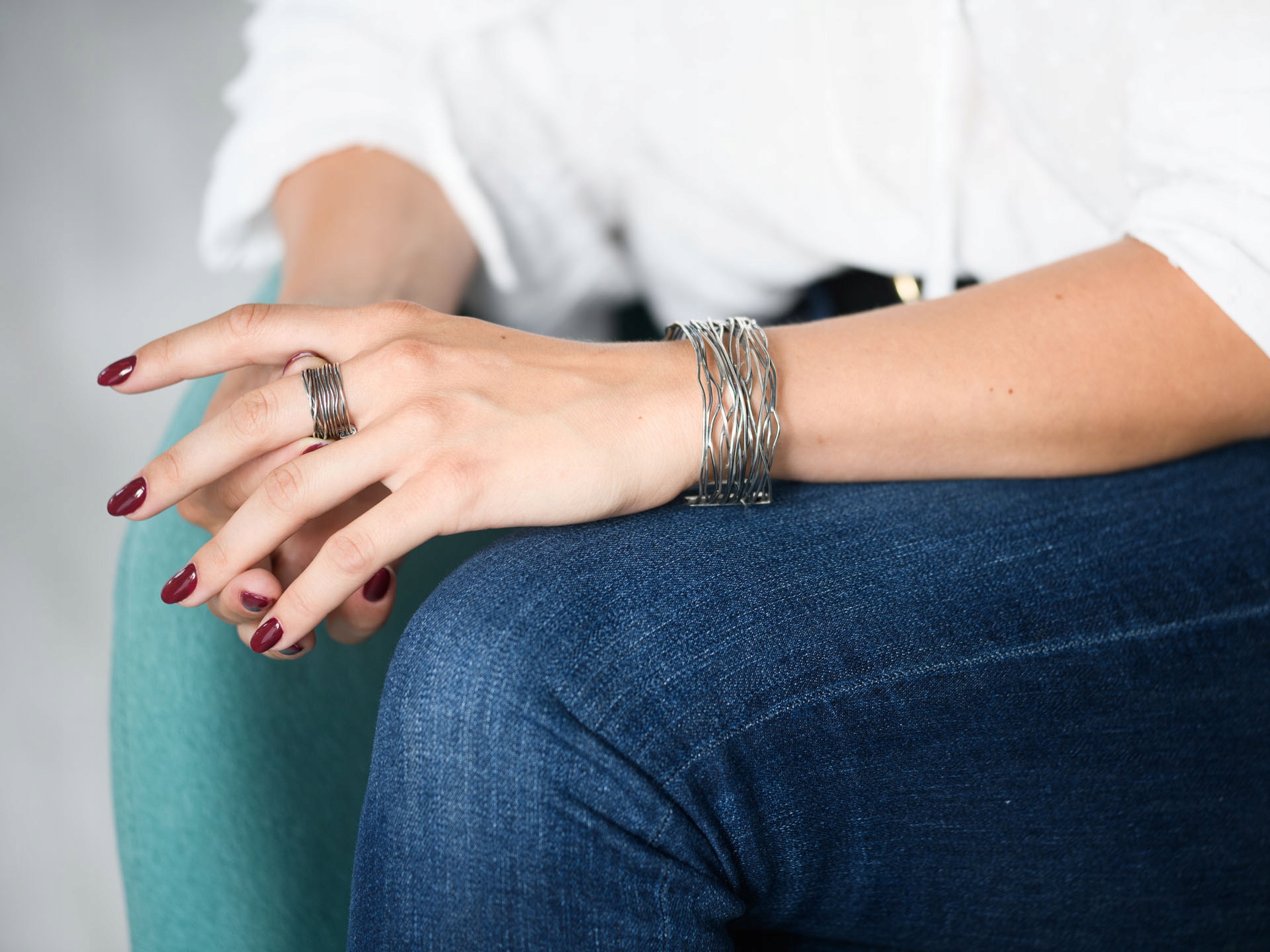 Bransoletka srebrna pajęcza sieć Marka Twojabizuteria