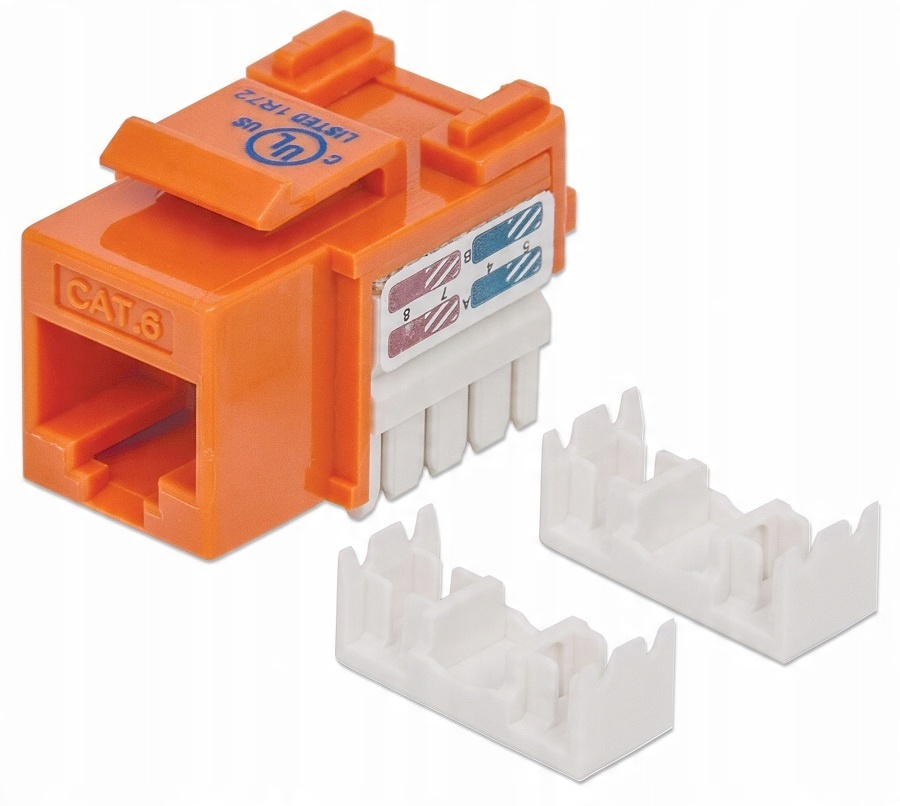 

Moduł Keystone RJ45 Utp CAT6 Pomarańczowy