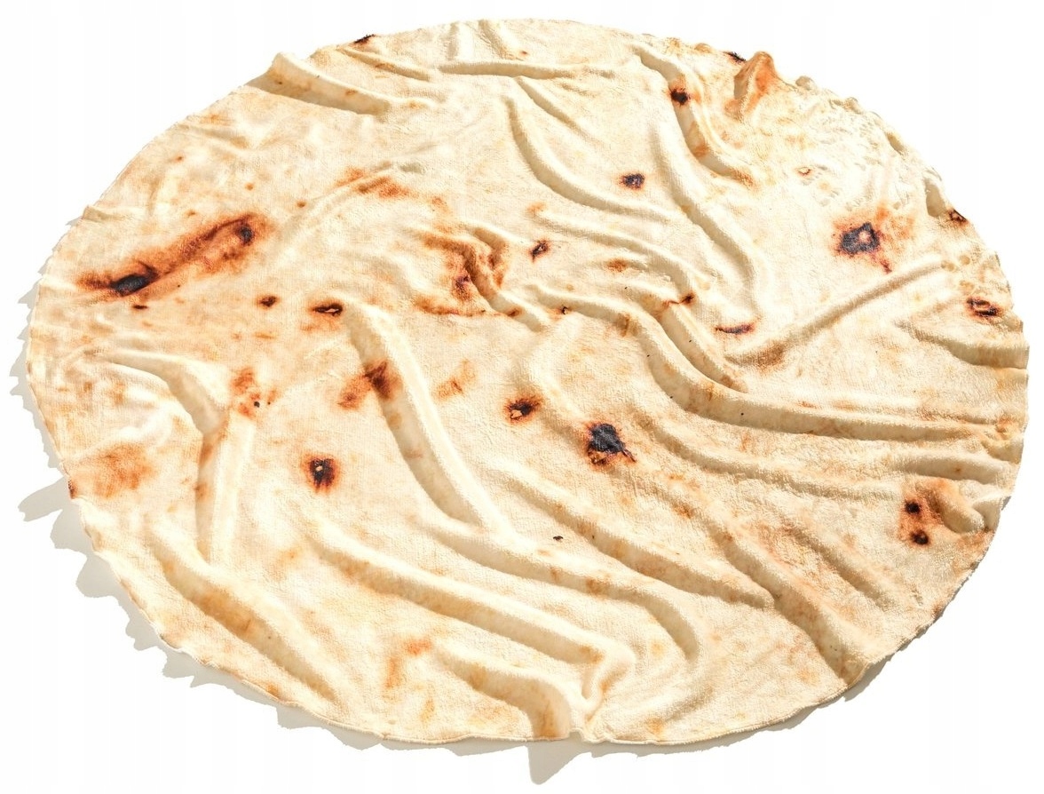 Tortilla Deka Kulatý 180 CM Dárek K Narozeninám – Antialergická Mikrovlákno