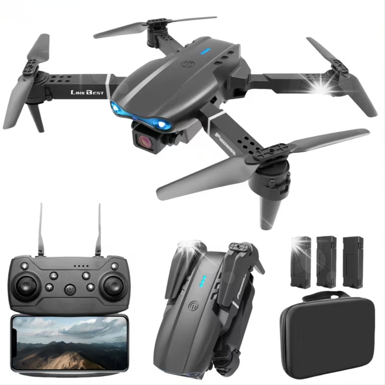 Mini Dron Podwójna Kamera HD Utrzymywanie Wysokości 360° Flip Przenośny