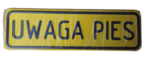 

Tabliczka Ostrzegawcza Metalowa Mała 60X200 cm
