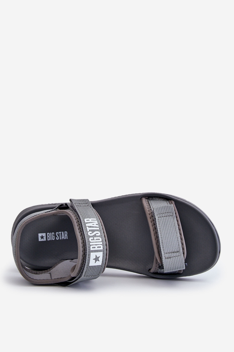MĘSKIE SPORTOWE SANDAŁY BIG STAR HH174843 SZARE 43 Wzór dominujący bez wzoru