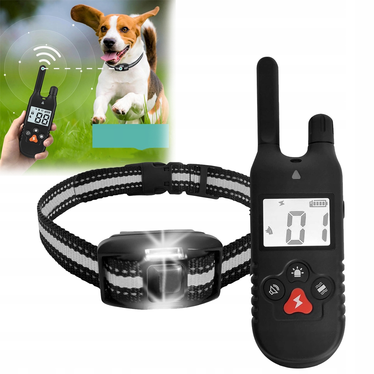 Levně Elektrický Výcvikový Obojek Pro Psa Treser, Výcvikový Obojek S Dálkovým Ovládáním