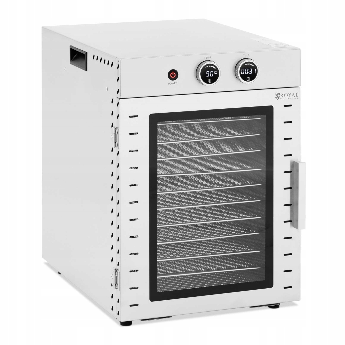 Suszarka Do Żywności 1000 W 12 Rusztów 40 L Royal Catering