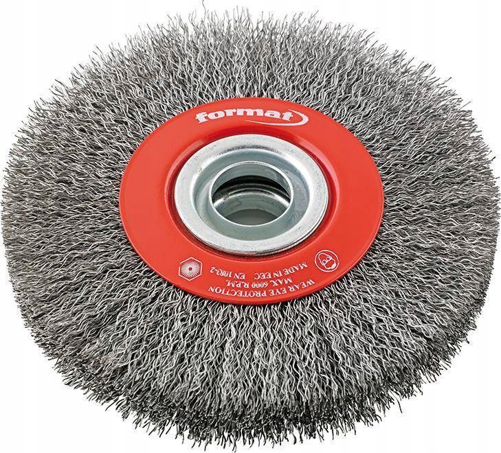 Kartáč kulatý kotoučový ocelový 100 x 20 mm Format