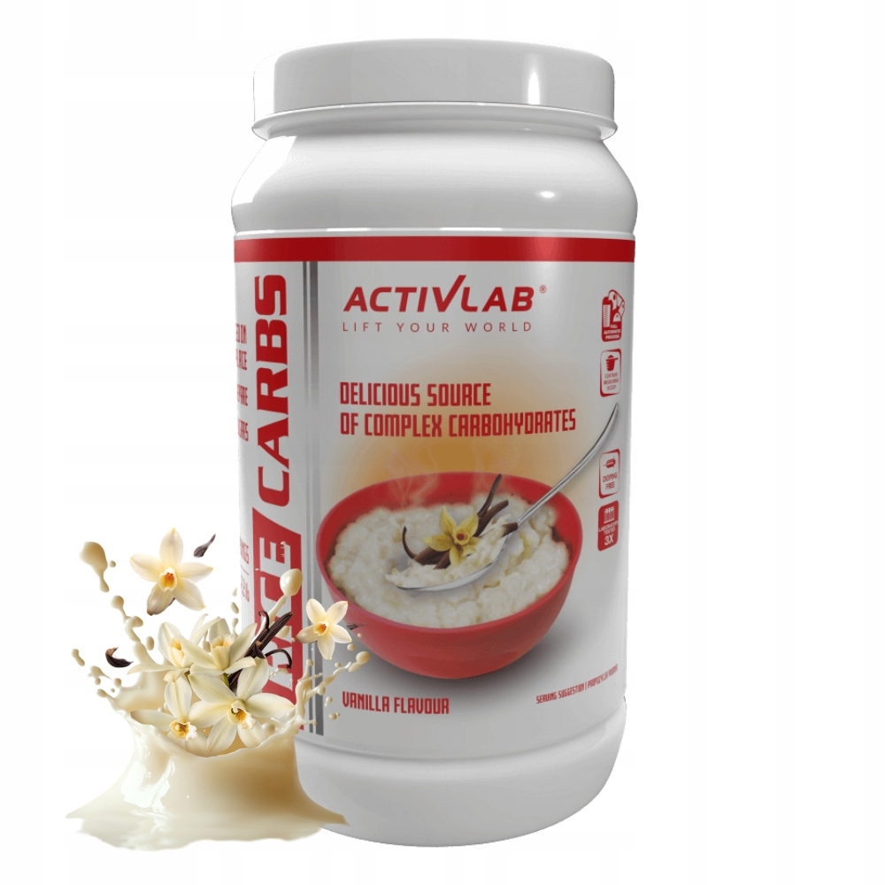 ACTIVLAB RICE CARBS 1000 g – ŹRÓDŁO WĘGLOWODANÓW Z RYŻU NA ŚNIADANIE