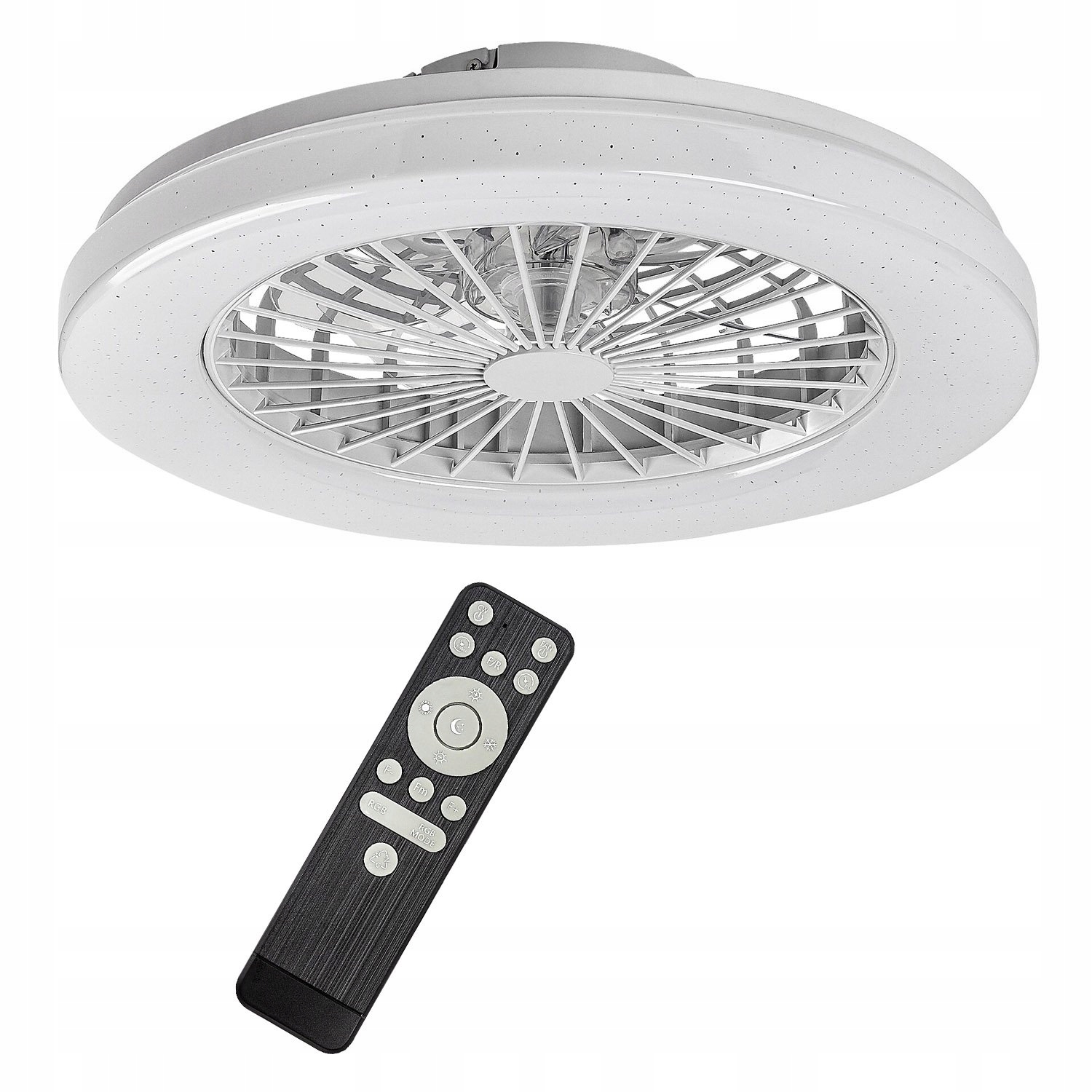 Stropná lampa s ventilátorom Rgb ventilátor diaľkový ovládač DALFON2 Rabalux