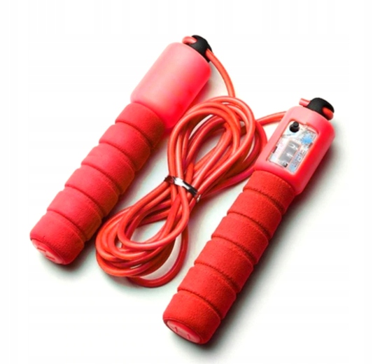 SKAKANKA Z LICZNIKIEM REGULACJA FITNESS CROSSFIT Długość linki 275 cm