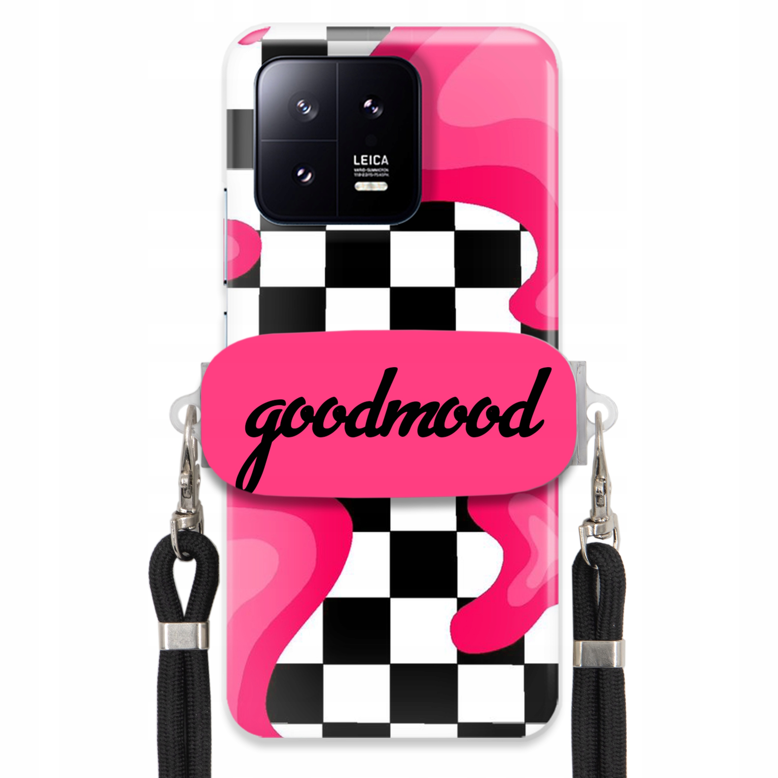 Pouzdro Pro Xiaomi 13 Pro Komplet Case Držák Na Vodítko Černá For Teen Modne Splash