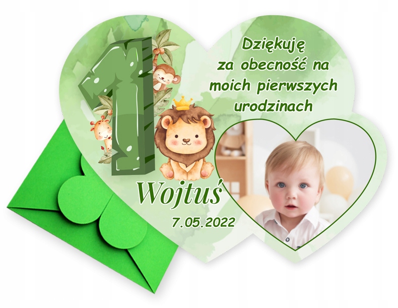 FOTO MAGNES Podziękowanie Roczek + KOPERTA Rodzaj magnes