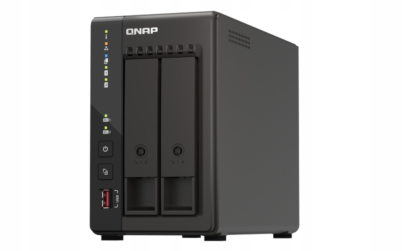 Qnap TS-253E-8G 2-polohový Nas server, Intel Celeron, 8GB Ram, 2x 2,5GbE