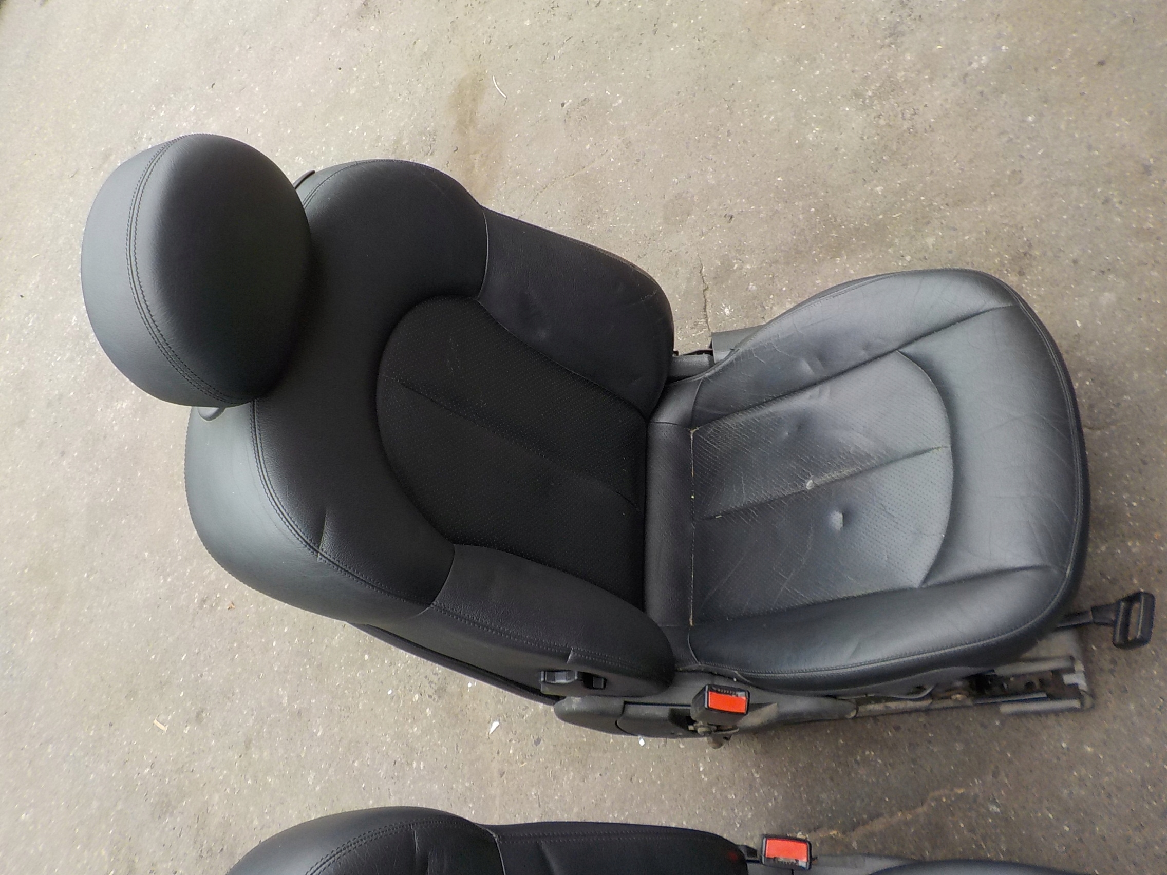 Sitz Fahrer Sitze komplet Leder mercedes clk w209