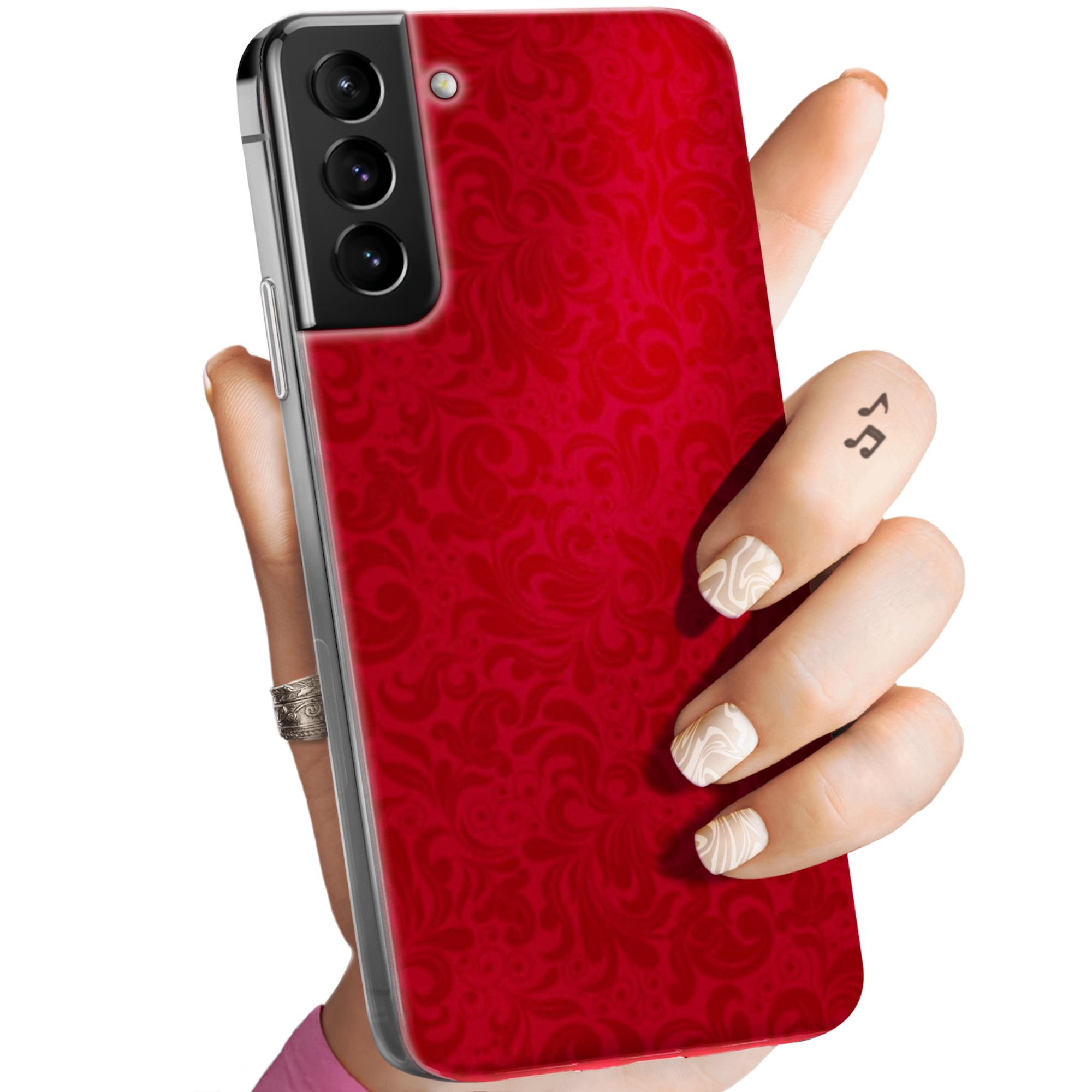 Etui Do Samsung Galaxy S21 Ultra 5G Czerwone Serca Róże Obudowa Case