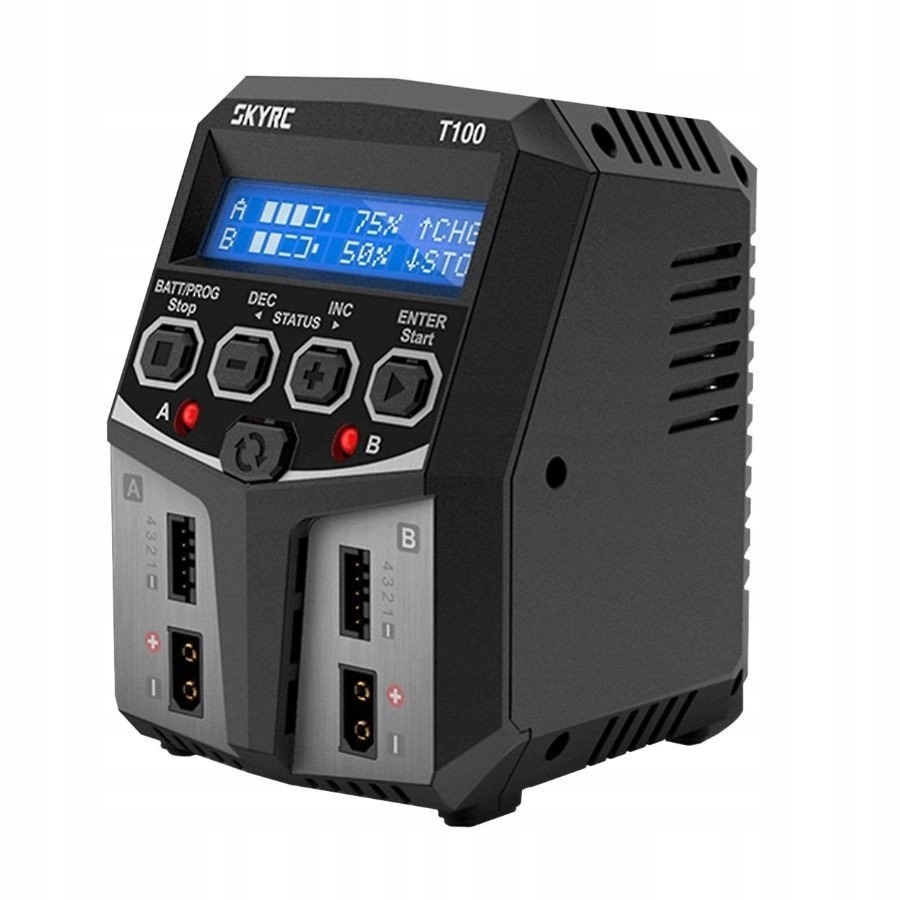 

Ładowarka SkyRC T100 2x50W 5A LiPo LiIon LiFe Lihv