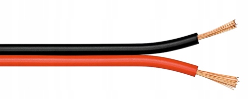 PRZEWÓD KABEL 2 żyły 0.50mm2 czarno czerwony CCA głośnikowy 10m EAN (GTIN) 5905937303819