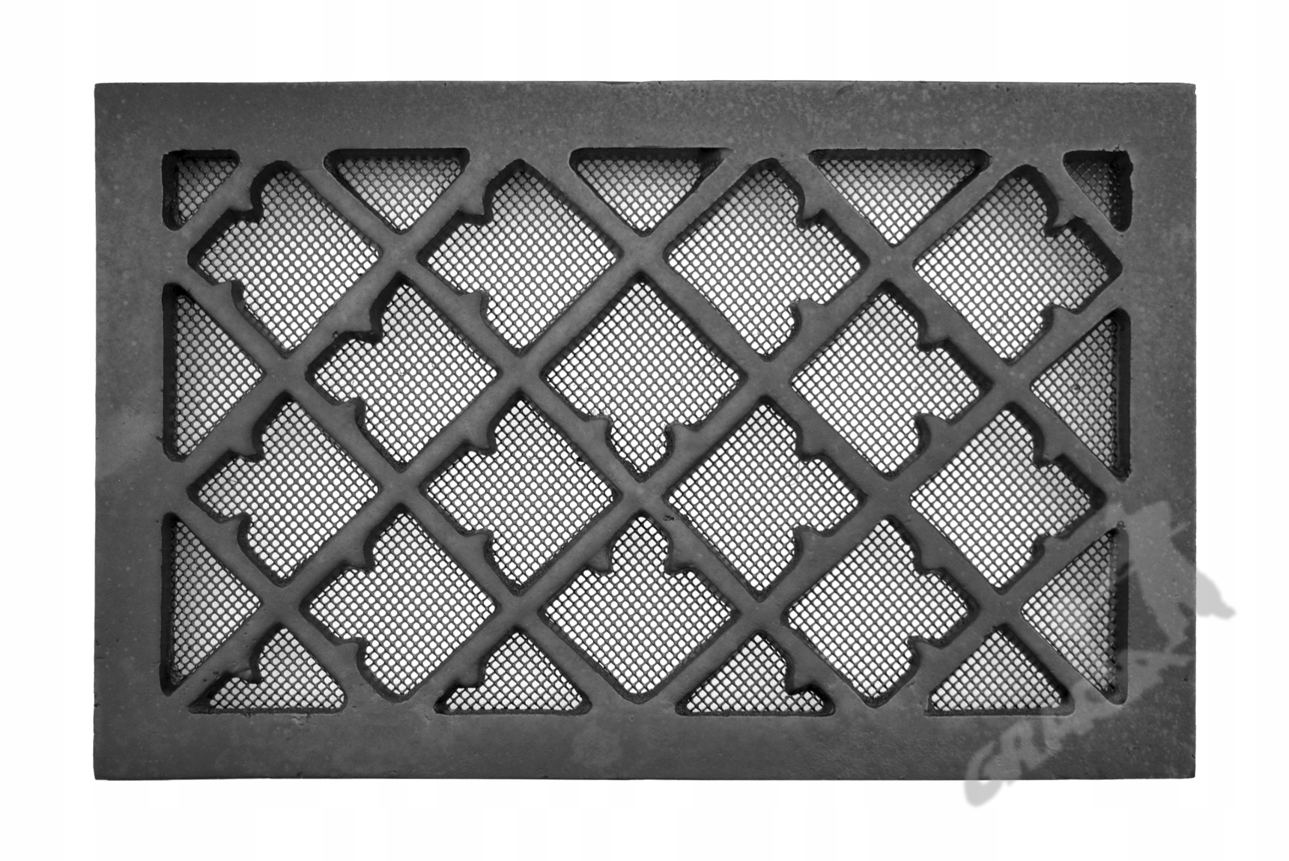 Kratka Wentylacyjna Nr 27A Kratka Duża Z Siatką Żeliwna Retro