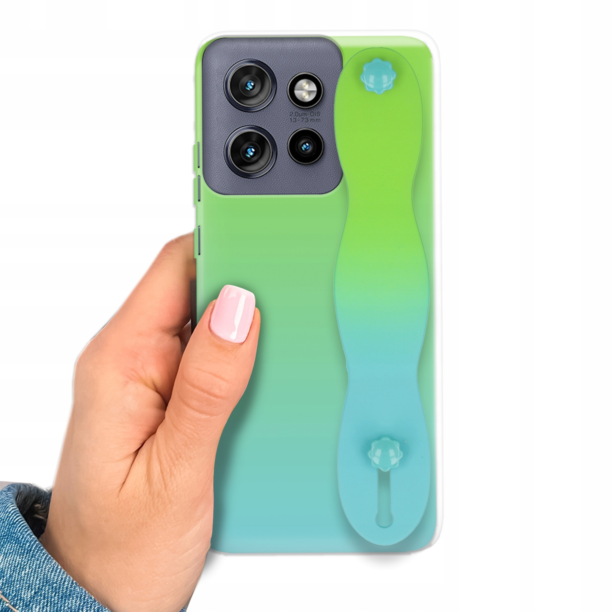 Puzdro Pre Motorola Edge 50 Neo Zeleno-modré|Ochranné, štýlové držiak