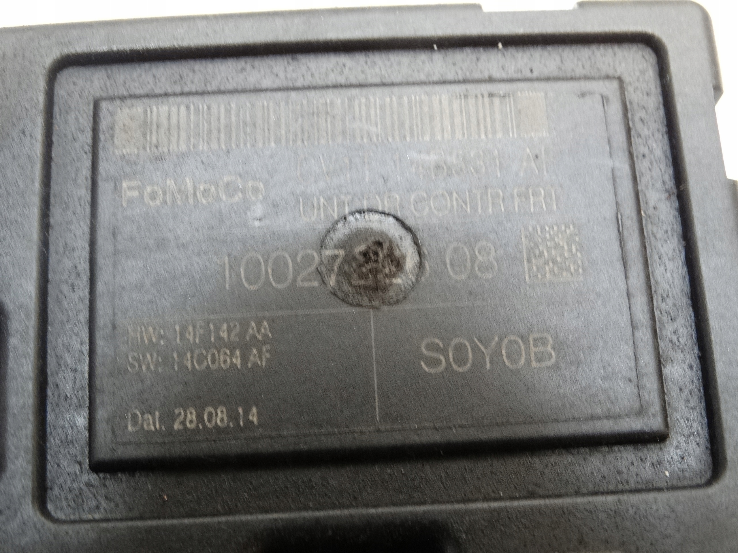 module control unit door left front FORD FIESTA MK7 CV1T-14B531-AF