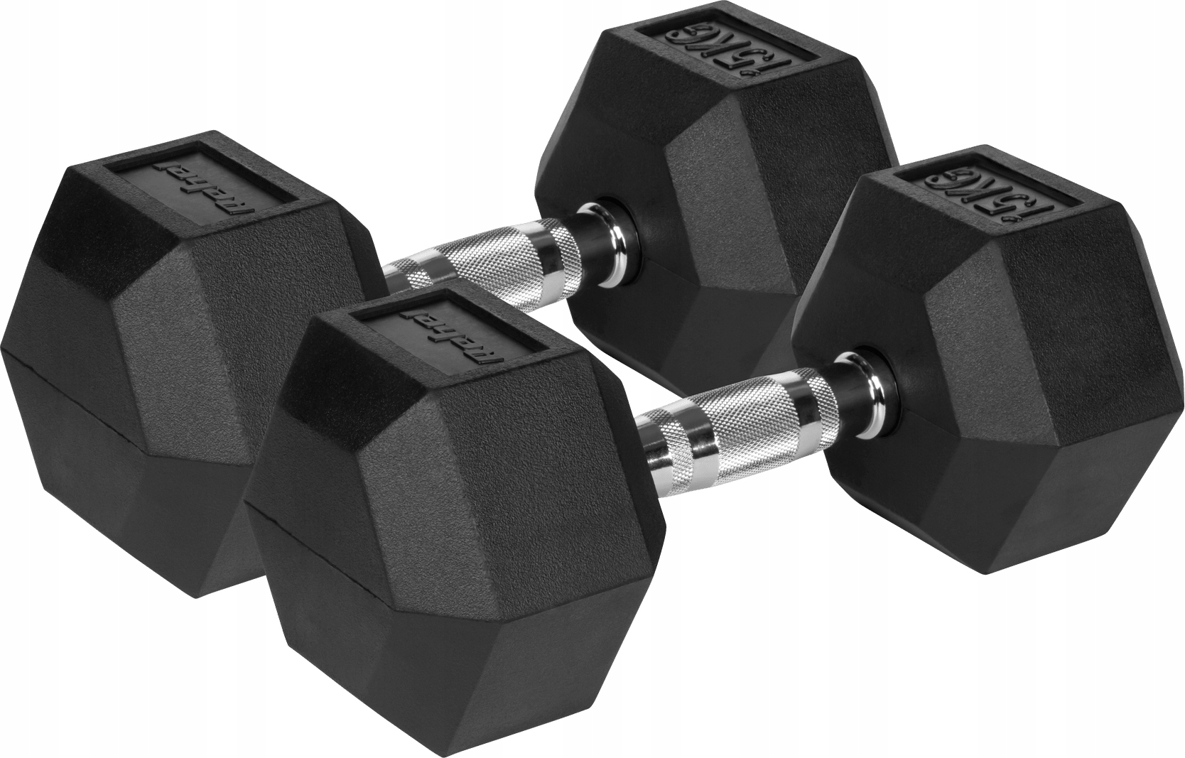 Hantle żeliwne Rebel Active gumowane Hex 2x15 kg RBA-2325-15