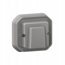 Nové Plexo Podomítkový kabelový výstup s držákem Šedý Legrand 069848L