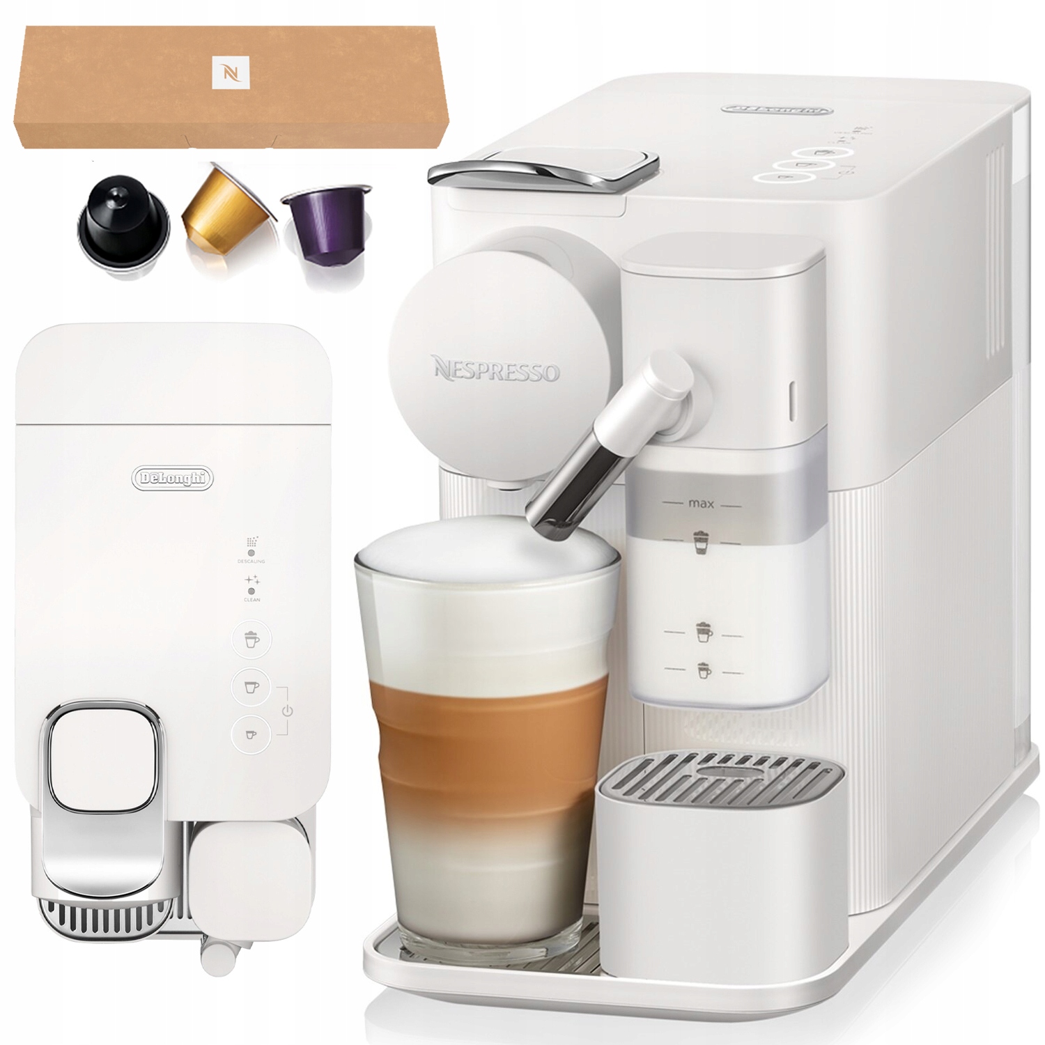Kávovar na kapsuly Nespresso Lattissima One EN510.W 1450W 19 barov Biely