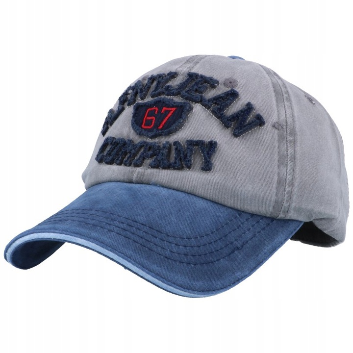 

Czapka z Daszkiem Bejsbolówka przecierana Jeans