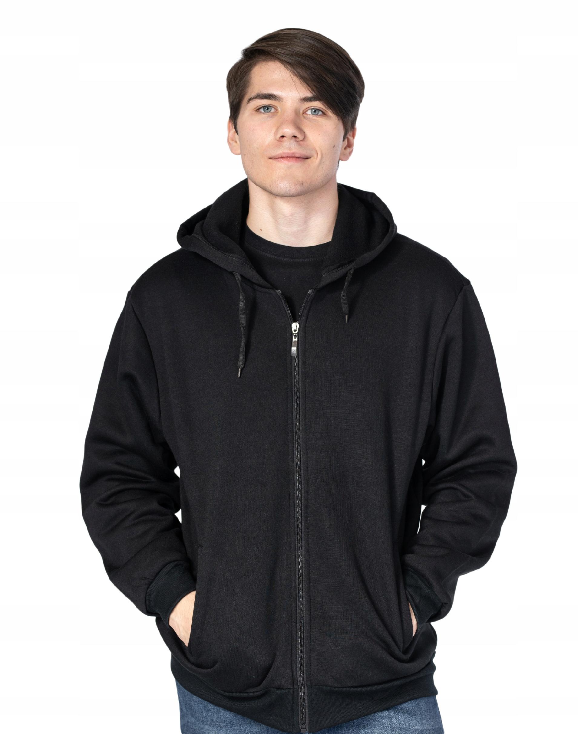

Ciepła Bluza Męska Rozsuwana z Kapturem 2678-02 XL