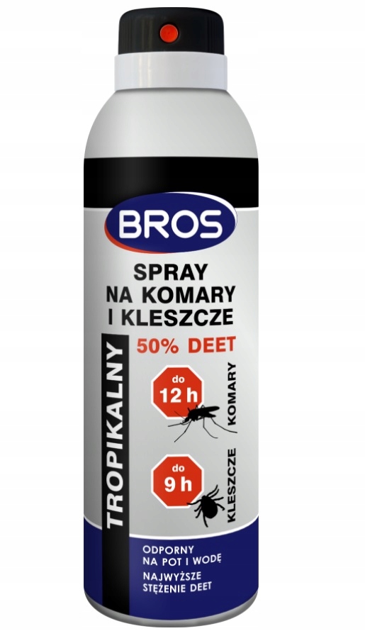 Bros Mocny Spray Na Komary I Kleszcze 50% Deet 180ml