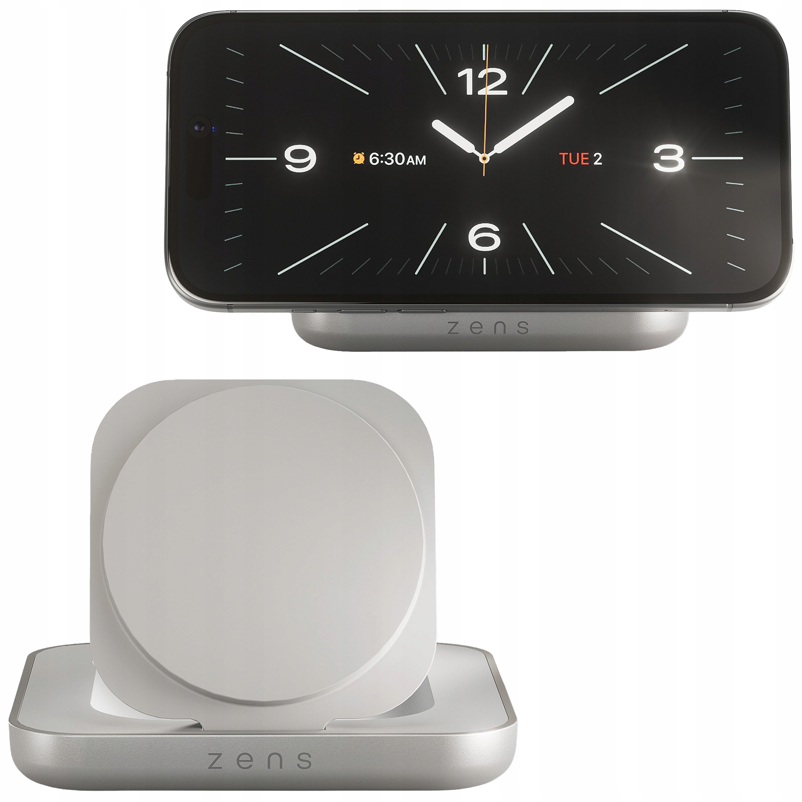 Zens Nightstand Charger – Bezdrátová nabíječka Qi2 15W s MagSafe