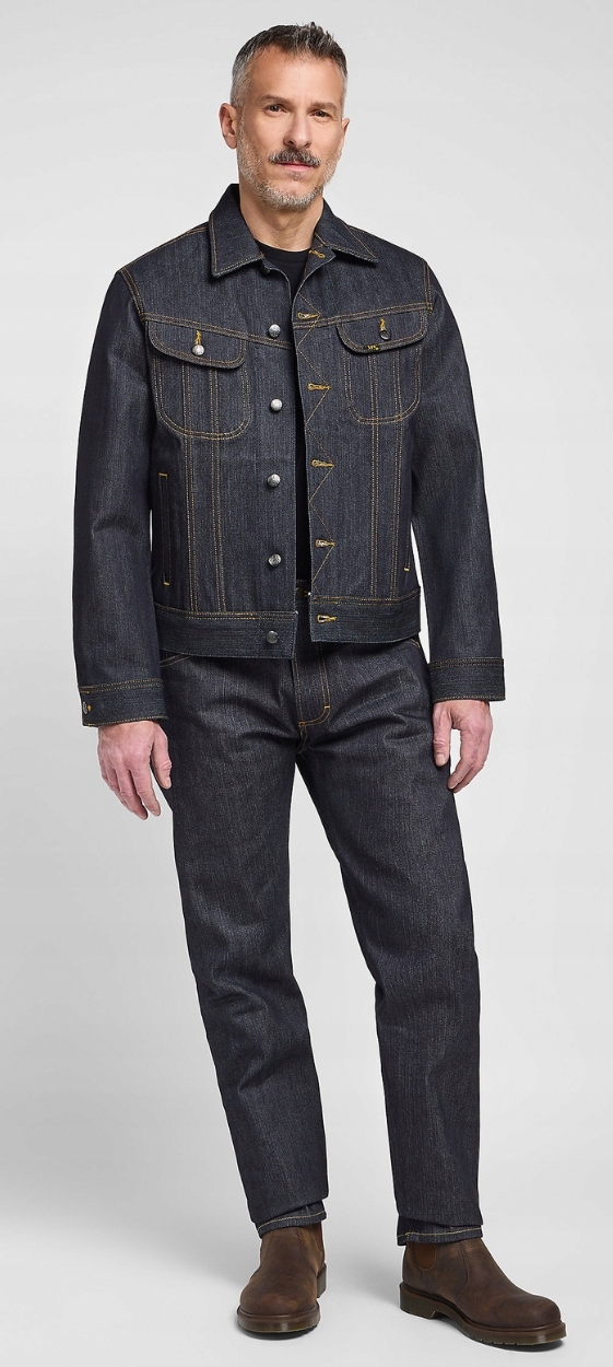 Lee 101 RIDER JACKET Dry PREMIUM JAPAN ciemna kurtka katana