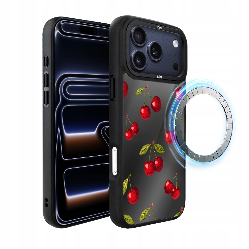 Pouzdro pro iPhone 17 Pro Ibizu DropGuard Matt s MagSafe, Višňová noc