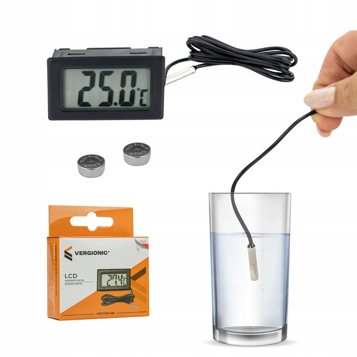 

Termometr Pokojowy Elektroniczny LCD z Sondą