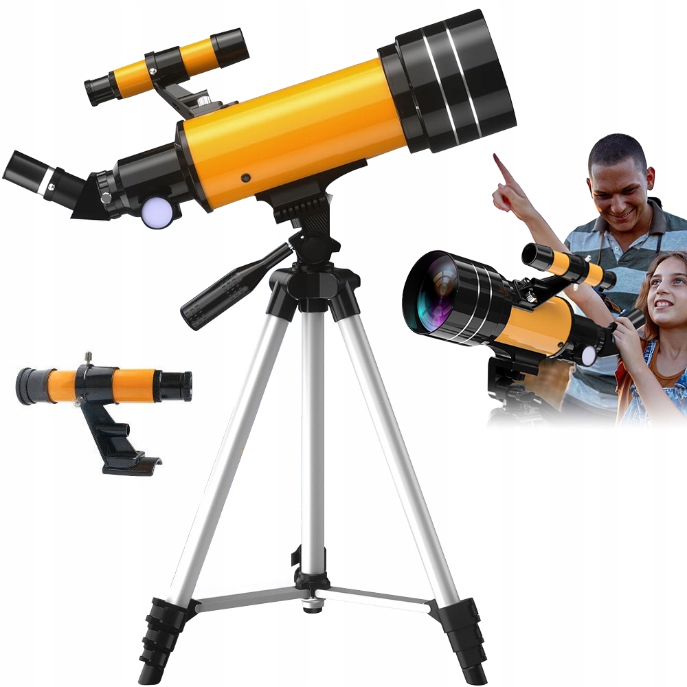Astronomický Teleskop Dalekohled 70/300 MM 15X-150X S Nastavitelným Stativem