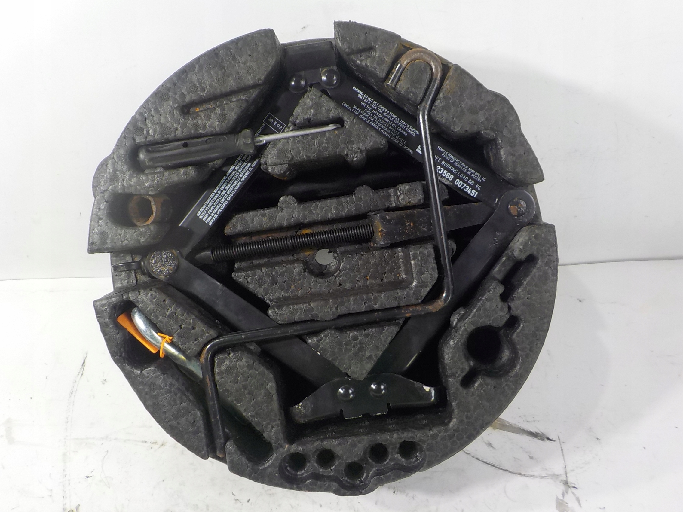 OPEL VECTRA C WKŁAD KOŁA LEWAREK HAK KLUCZ WKRĘTKA