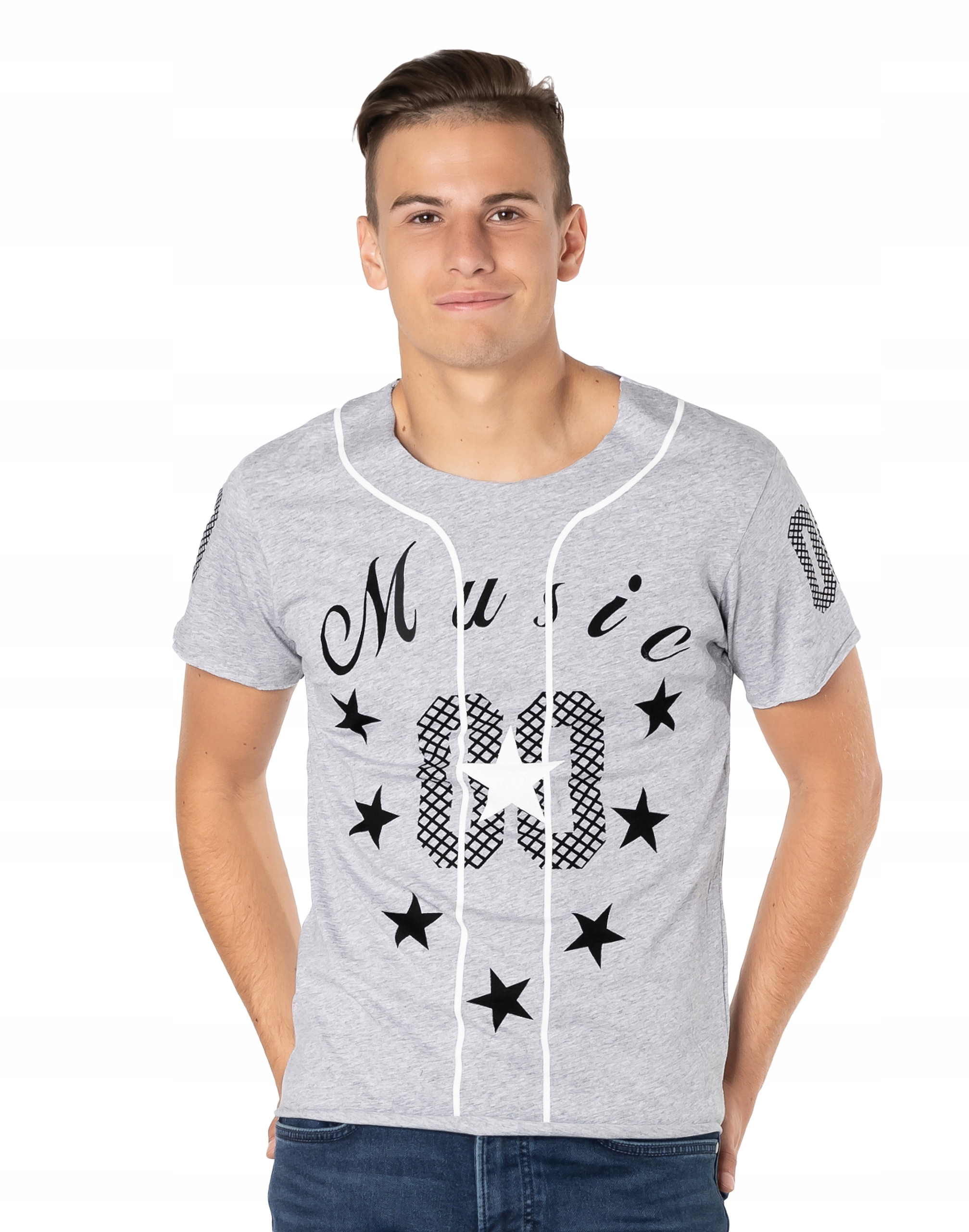 

Koszulka Podkoszulek T-shirt Męski Shirt T302-3 L