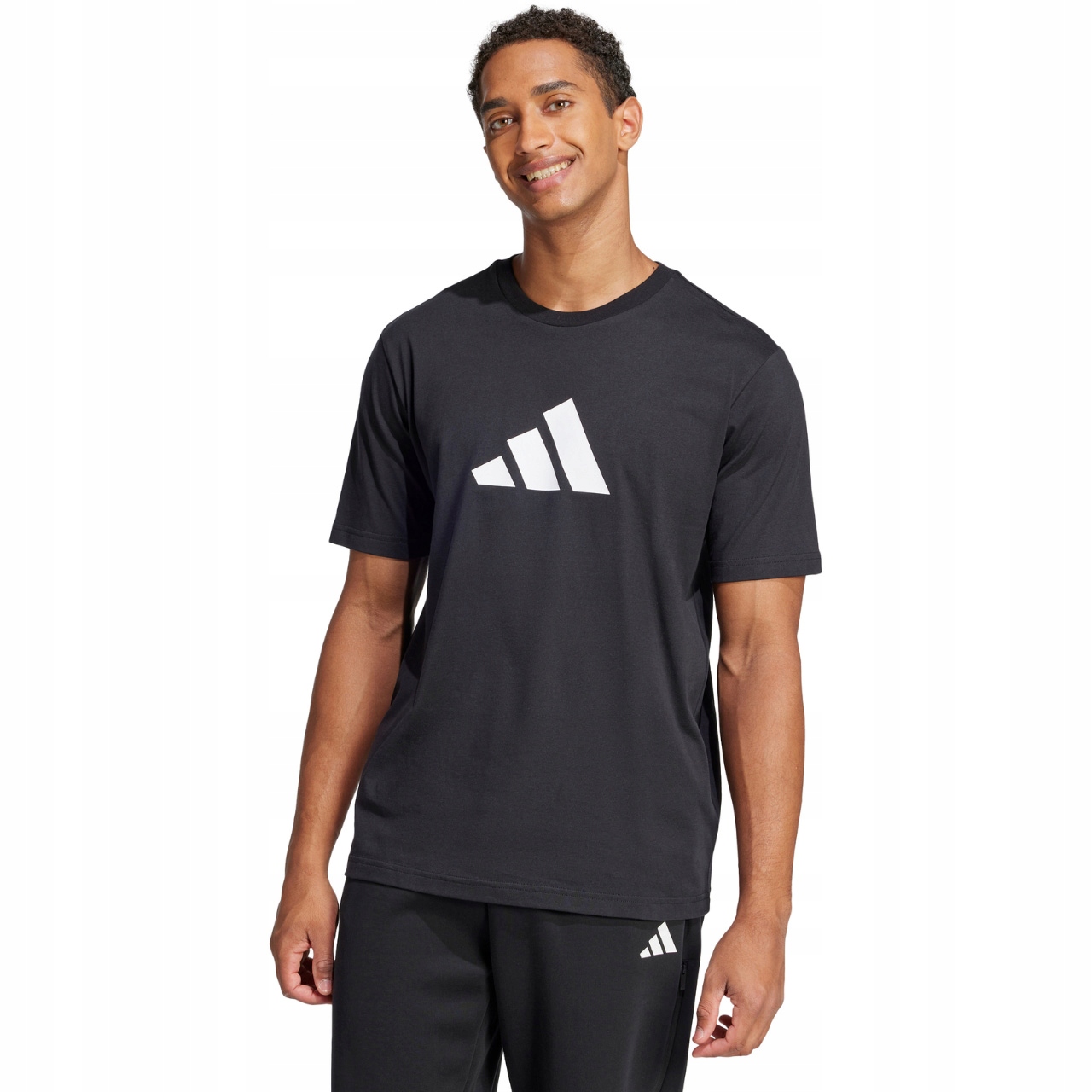 Tričko pánské adidas Future Icons Three Bar Tee černé JI8770 M
