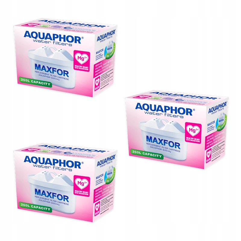 Aquaphor Maxfor Mg filtr do dzbanka B25 3 Pack