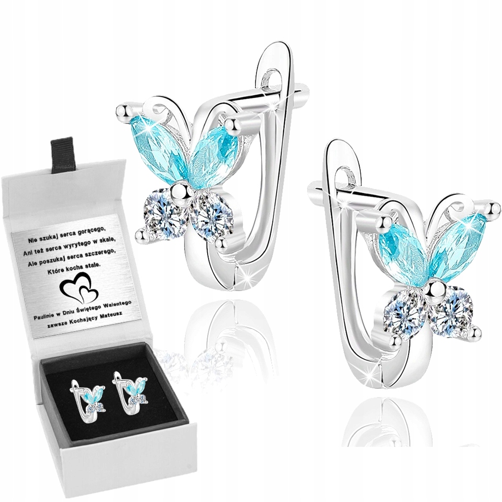 

Kolczyki Srebrne Dla Dziewczynki Angielskie Grawer