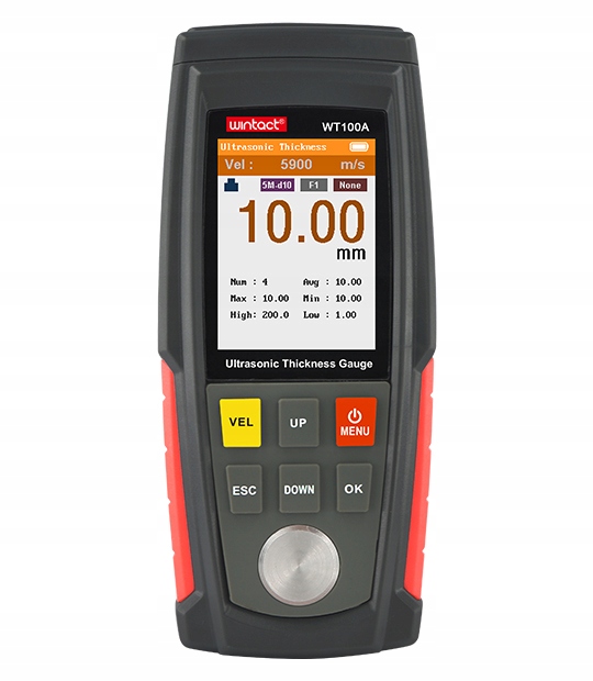 ULTRADŹWIĘKOWY MIERNIK GRUBOŚCI LAKIERU CZUJNIK POWŁOKI TESTER Z SONDĄ LCD Marka Benetech