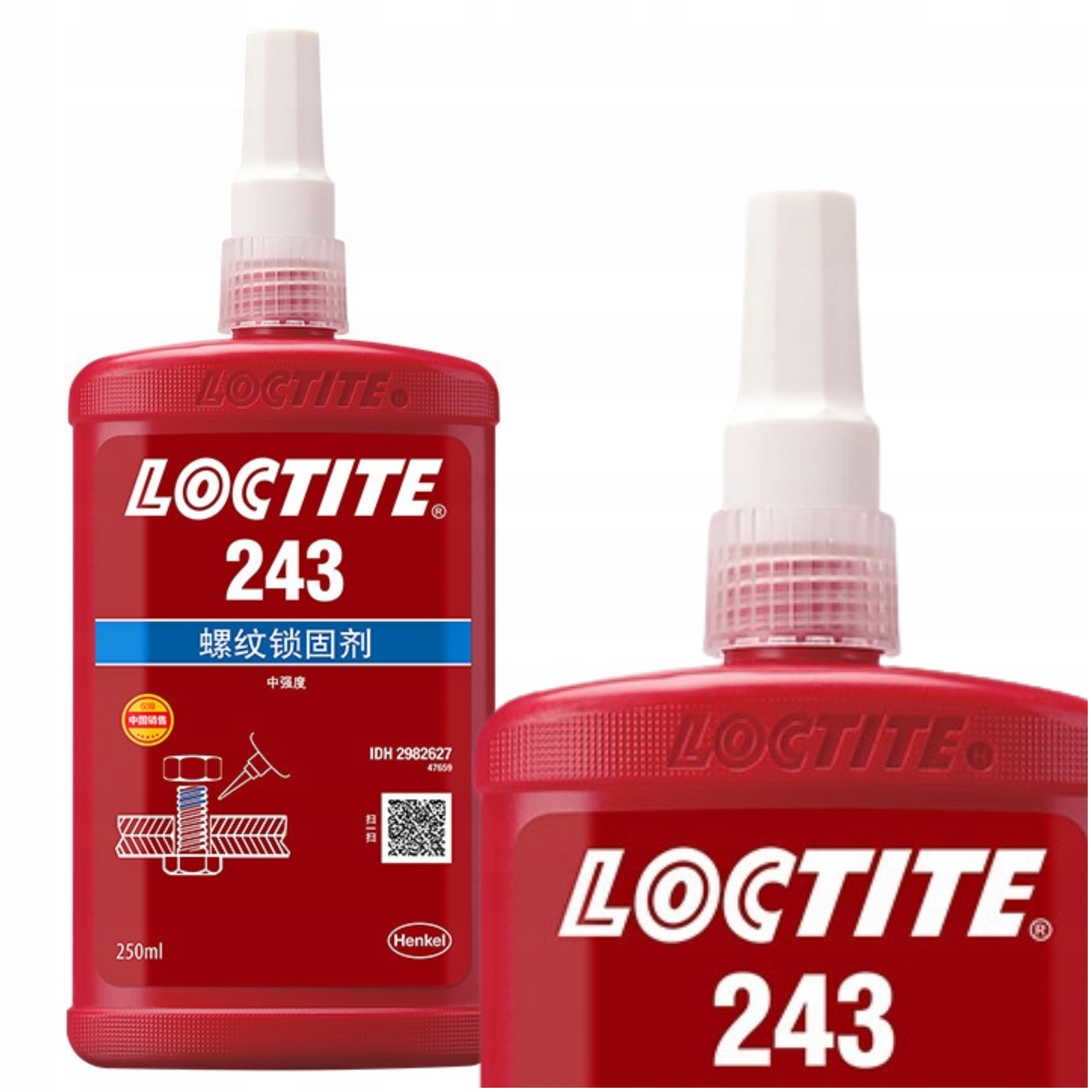 Anaeróbné Lepidlo Na Závity Pre Skrutky Loctite 243 250ml Vysoká Kvalita