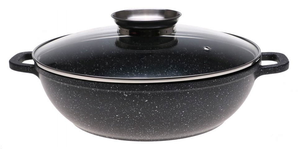 

Garnek Niski Marmurowy 28cm Wok Indukcja 3,3l 7012