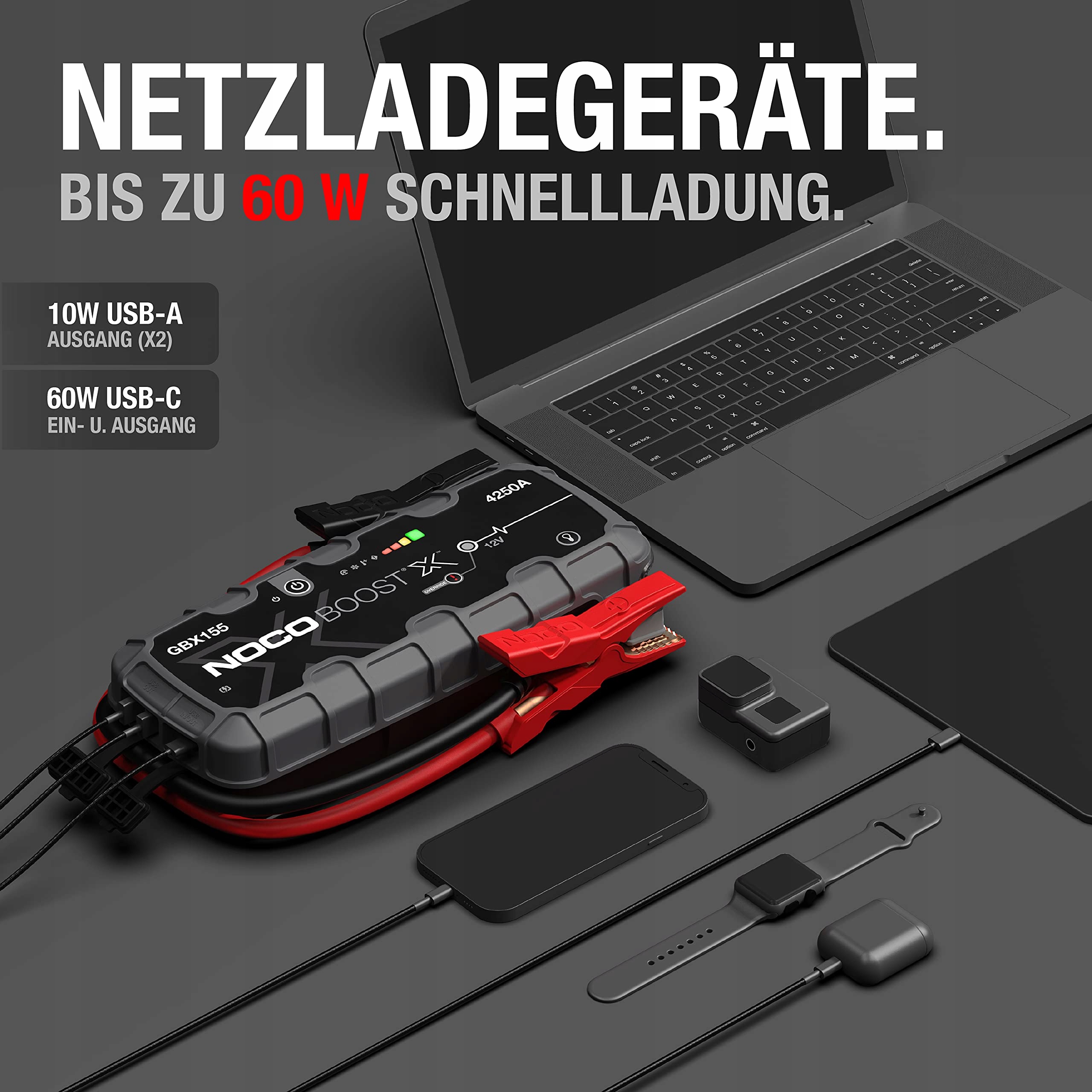 NOCO Boost X GBX155 4250A 12V Powerbank Rozruchowa Do 10L Benzyny 8L Diesla — miniatura 6