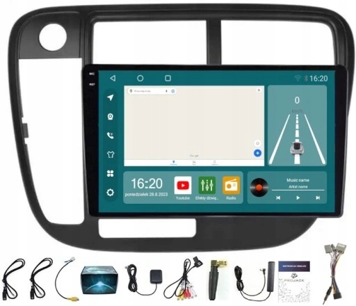 Rádio Navigace Honda CIVIC 1995-2000 Carplay Android Auto 8/256GB Sim