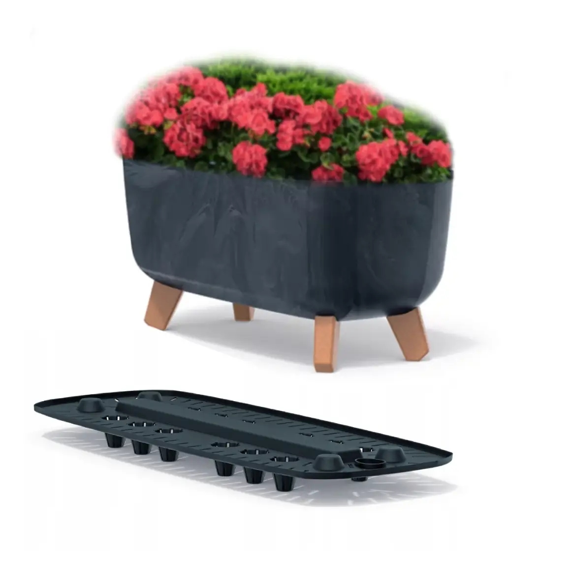 

Doniczka na Nóżkach Gracia Case Beton Effect 58cm