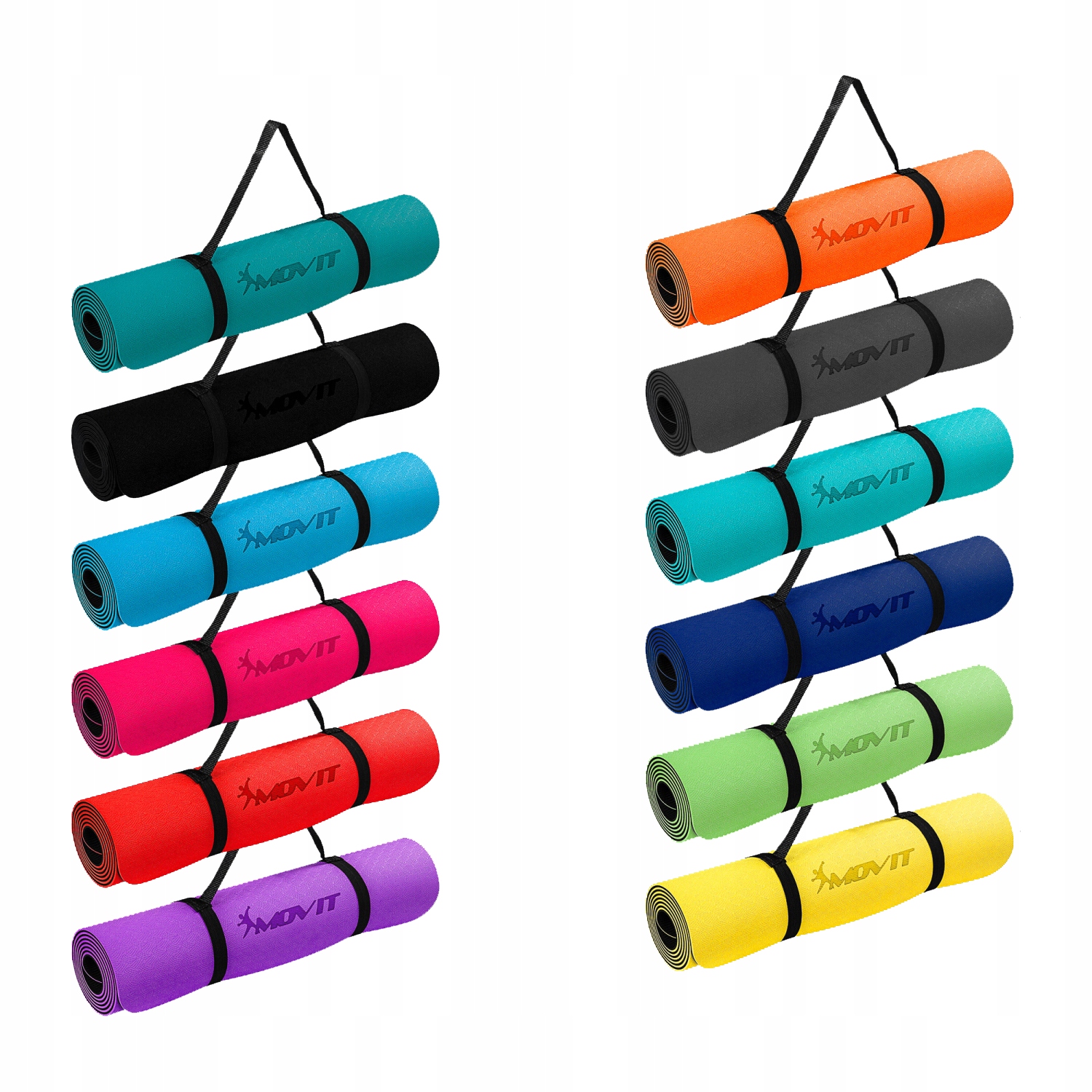 CZARNA MATA TPE 190x100x0,6cm DO ĆWICZEŃ FITNESS Model M77405