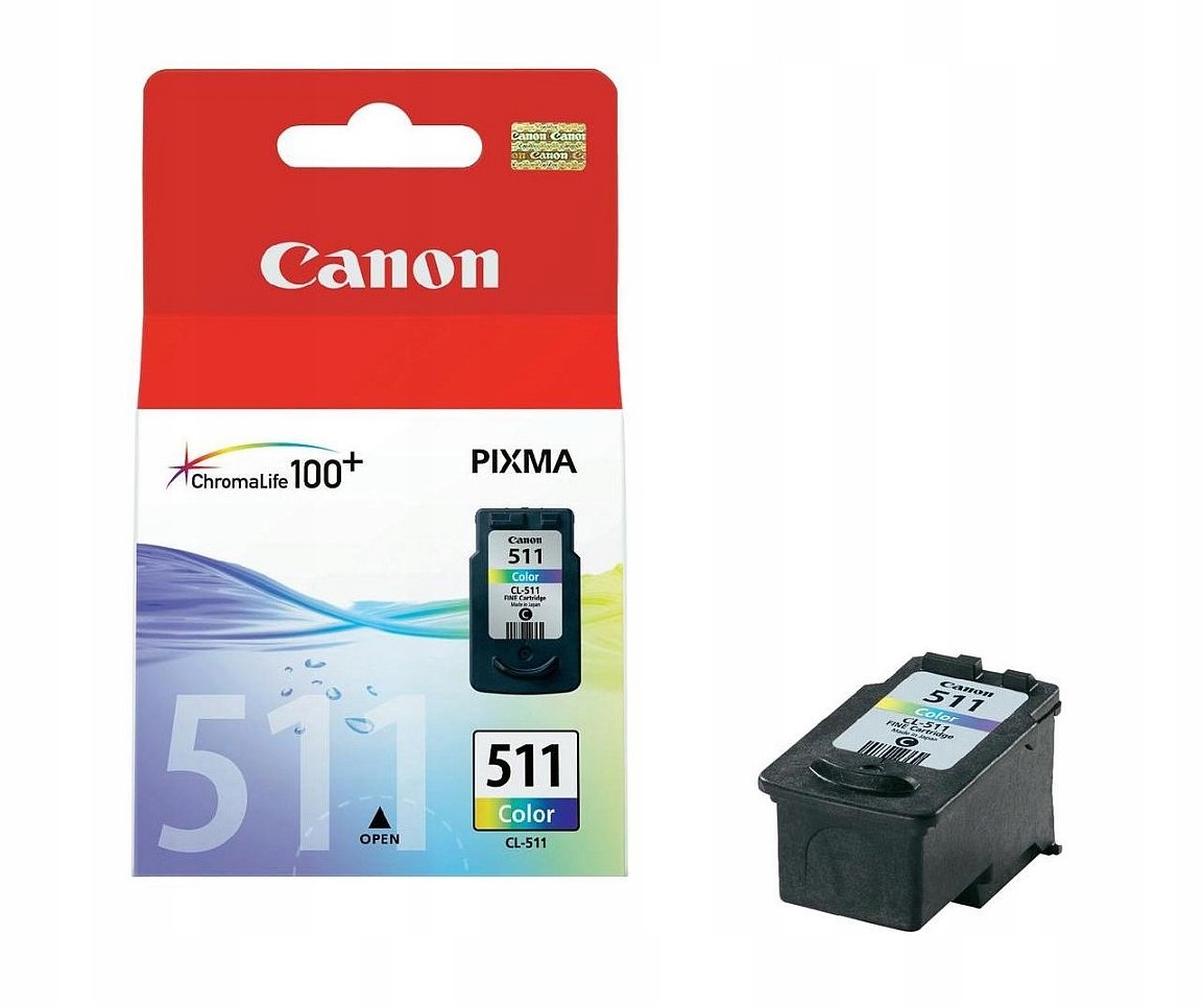 Tusz Canon CL-511 2972B001 9ml CMY Oryginał